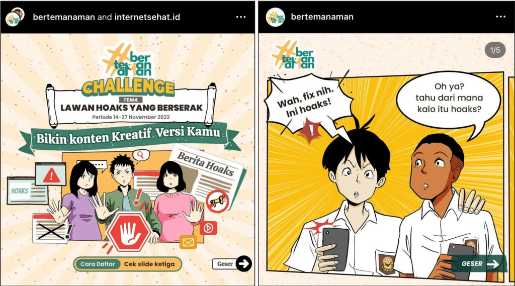 Contoh Kampanye Online #BertemanAman