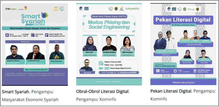 Beberapa Progam Gerakan Nasional Literasi Digital Siberkreasi